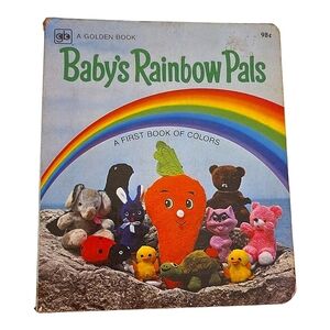 💕Vintage 1978 Baby's Rainbow Pals Book